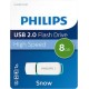 Philips Pendrive USB 2.0 8 GB, Snow Edition