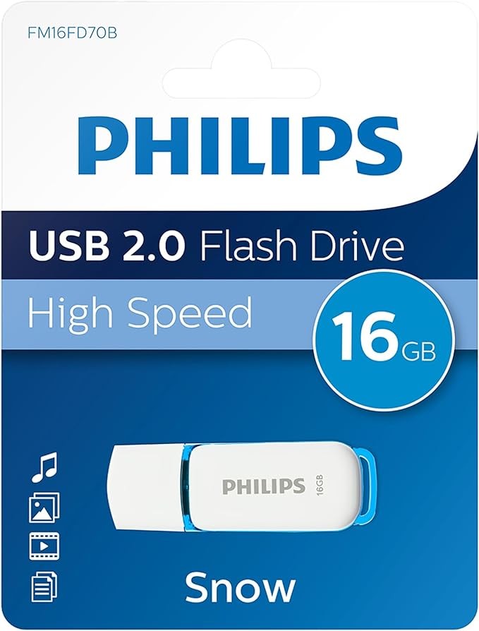 Philips Pendrive USB 2.0 16 GB, Snow Edition