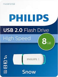 Philips Pendrive USB 2.0 8 GB, Snow Edition