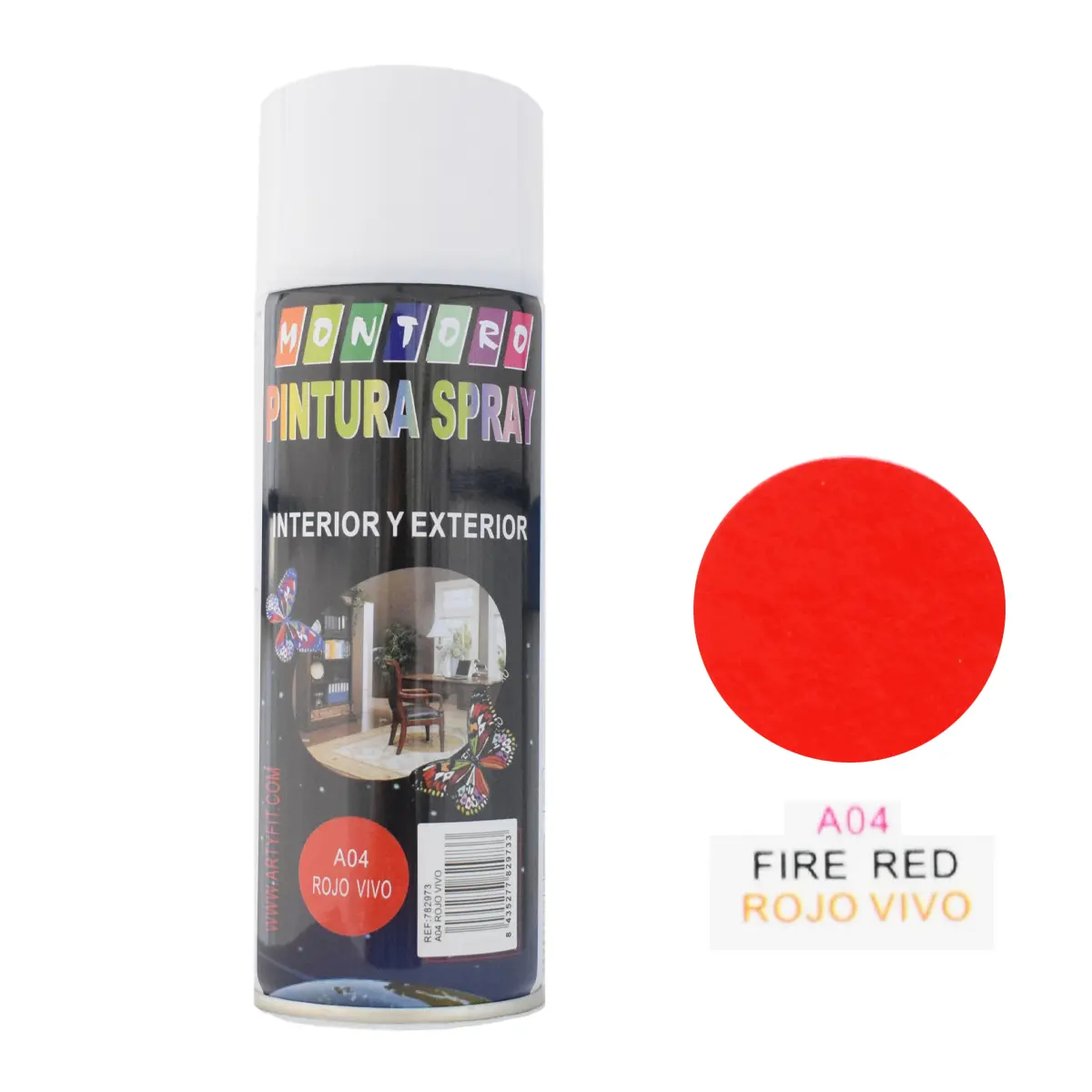 SPRAY 400MLA04 ROJO VIVO