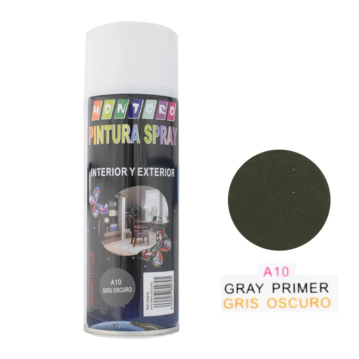 SPRAY 400MLA10 GRIS OSCURO
