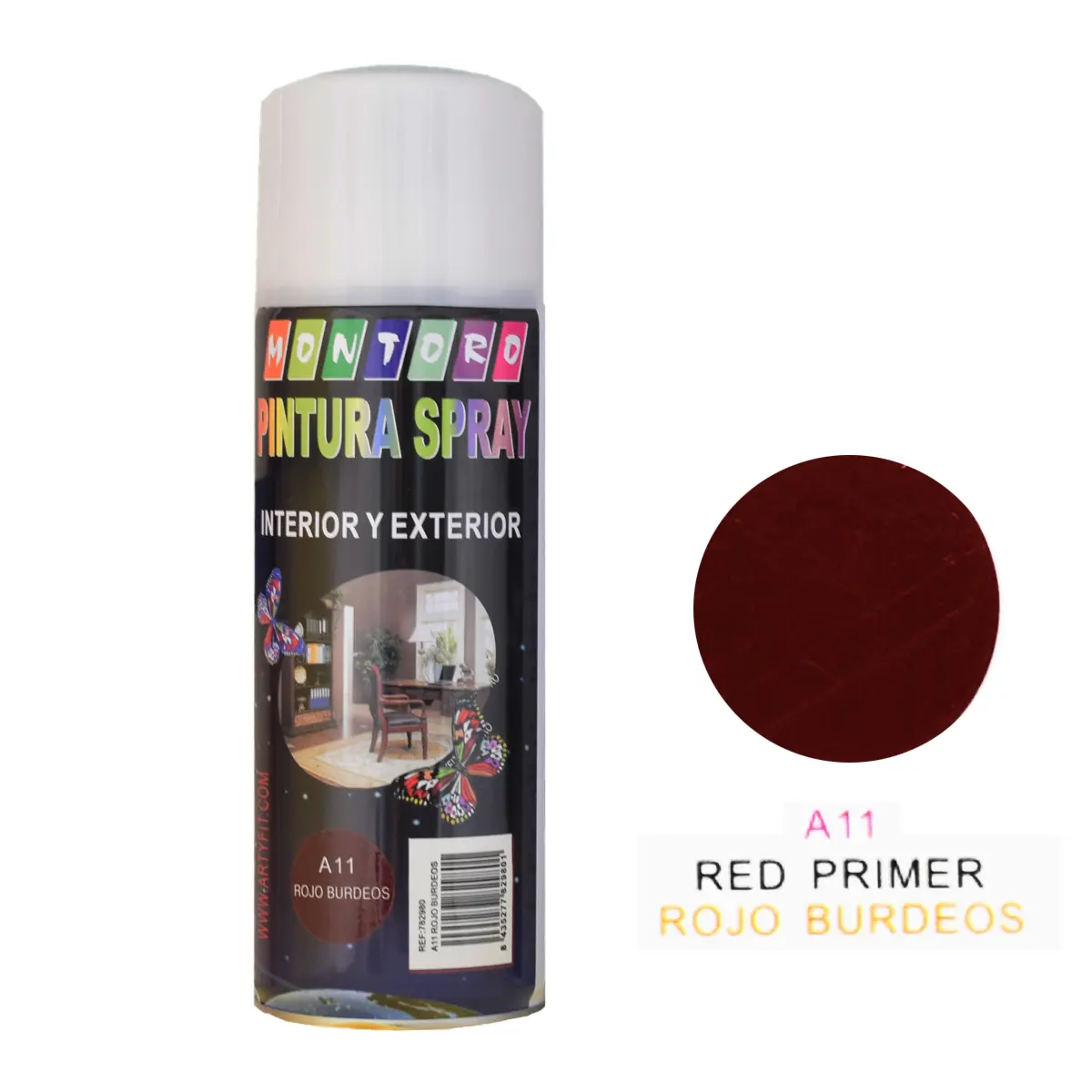 SPRAY 400MLA11 ROJO BURDEOS
