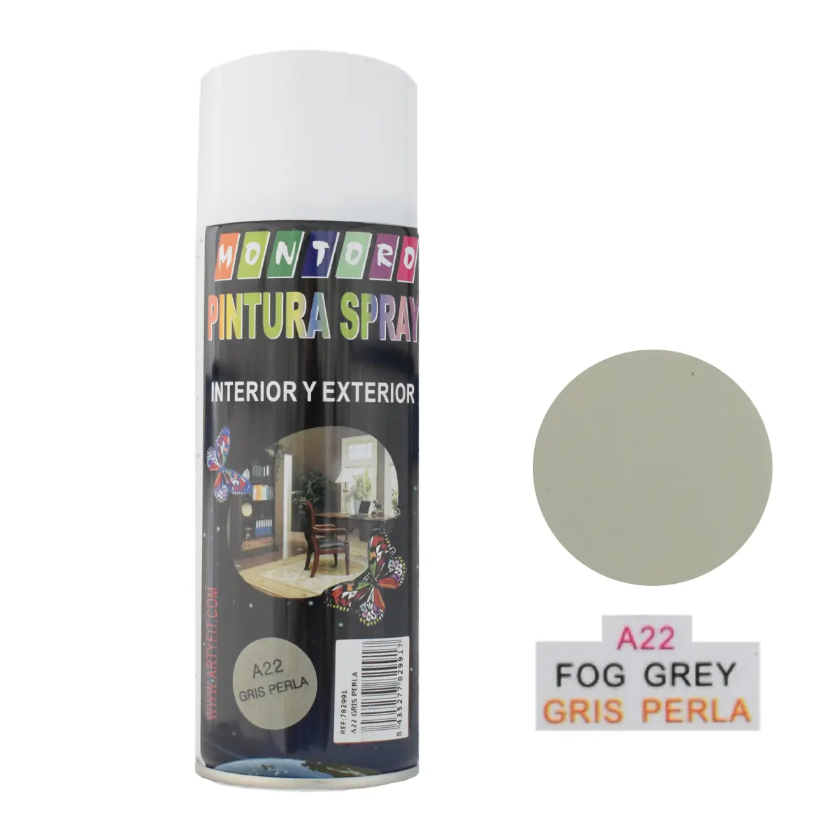 SPRAY 400MLA22 GRIS PERLA