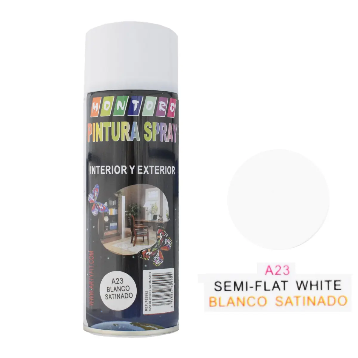 SPRAY 400MLA23 BLANCO SATINADO