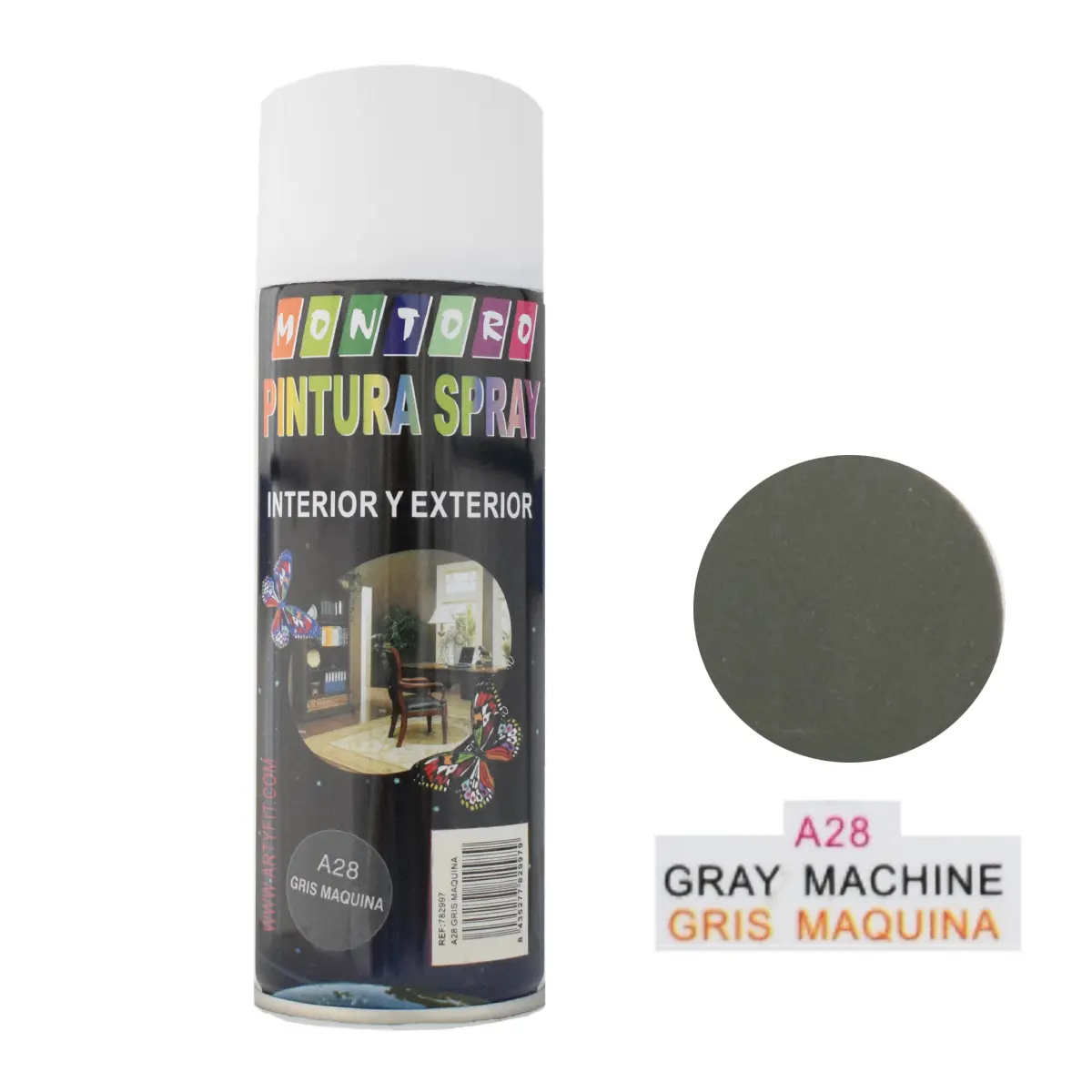 SPRAY 400MLA27 GRIS NIEBLA