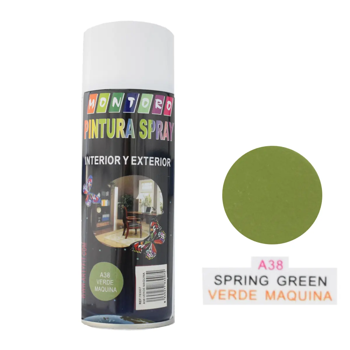SPRAY 400MLA38 VERDE MÁQUINA