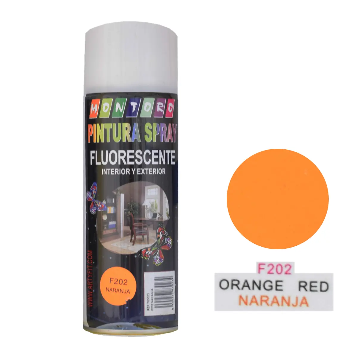 SPRAY 400MLF202 NARANJA FLUORESCENTE