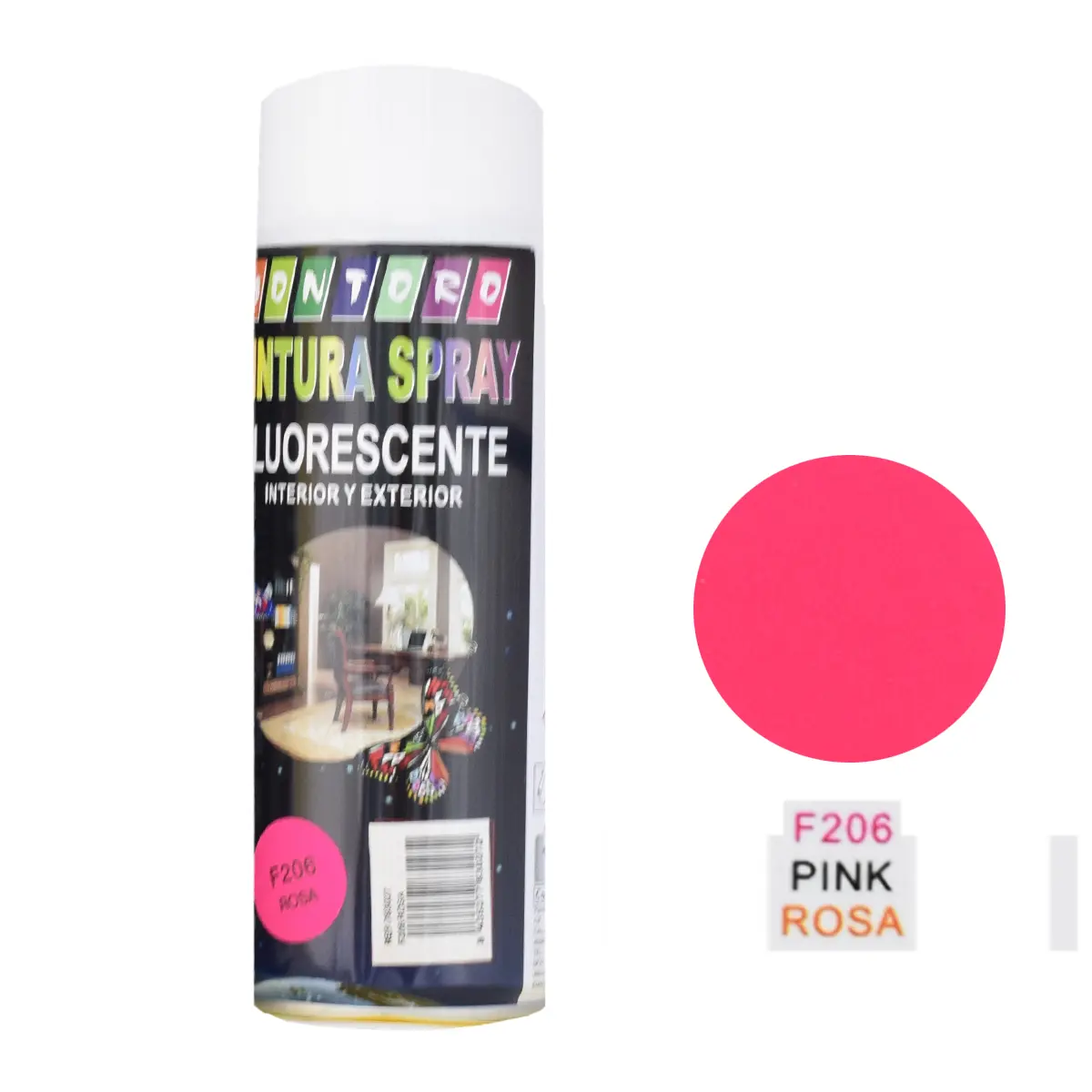 SPRAY 400MLF206 ROSA FLUORESCENTE