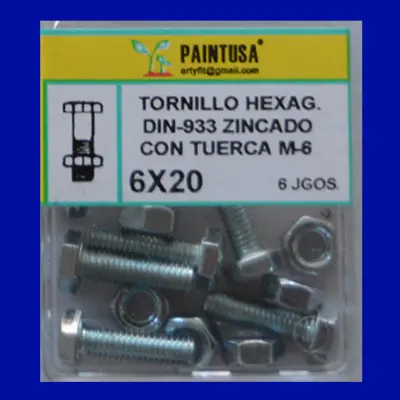 TORN.DIN-933 C/TURCA 6X20