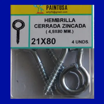 HEMBRILLA CERRADA ZINCADA 21X80