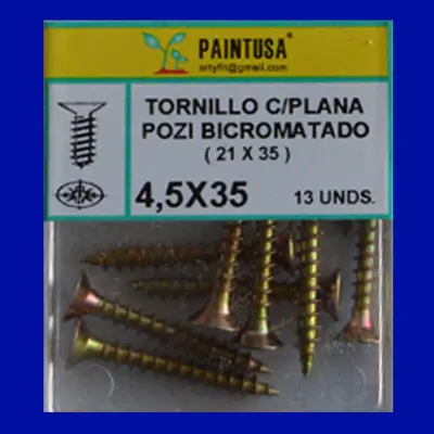 TORNILLOS POZI 4.5X35
