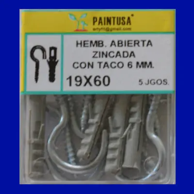 HEMB.ABIERTA C/TACO 19X60