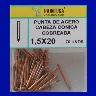 PUNTA ACERO C.CONICA COBREDA