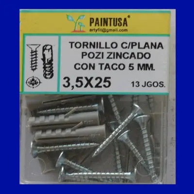 TORN.POZI C/TACO 3.5X25