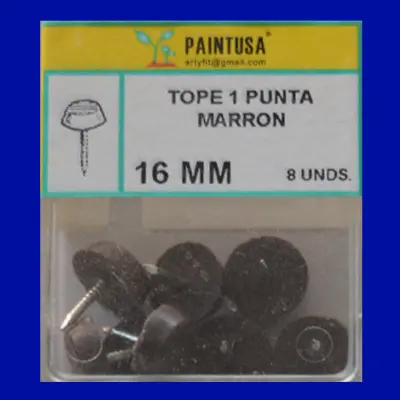 TOPE 1PUNTA MARRON 16MM