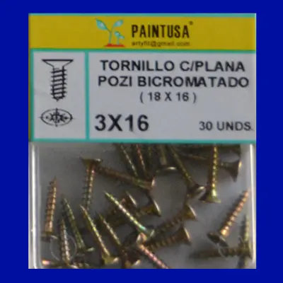 TORNILLOS POZI 3X16
