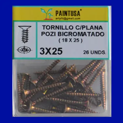 TORNILLOS POZI 3X25