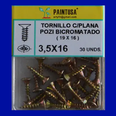 TORNILLOS POZI 3.5X16
