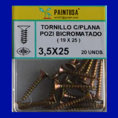 TORNILLOS POZI 3.5X25