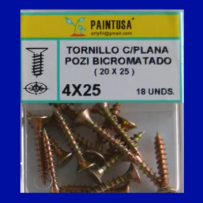 TORNILLOS POZI 4X25