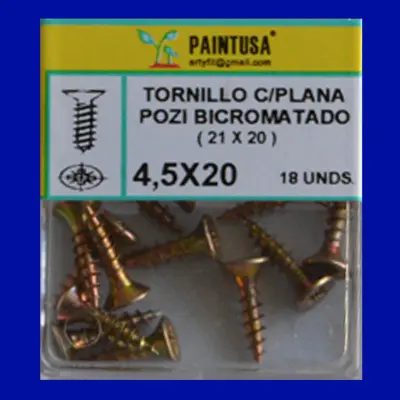 TORNILLOS POZI 4.5X20